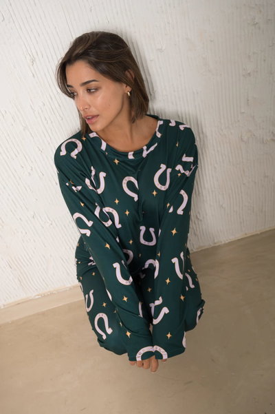 Pijama Herradura Verde