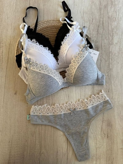 Conjunto de Taza Soft - Algodón c/Lycra & Puntilla