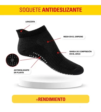 Medias Soquetes Antideslizantes Adulto 