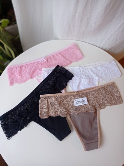 Colaless de Morley con encaje y Moño 