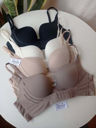 Corpiño sin Costuras Doble Broche Push up