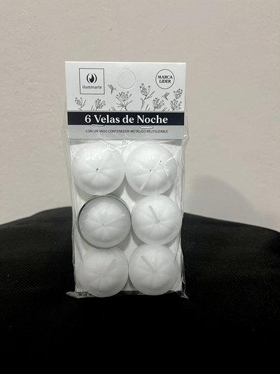 Velas de noche x 6