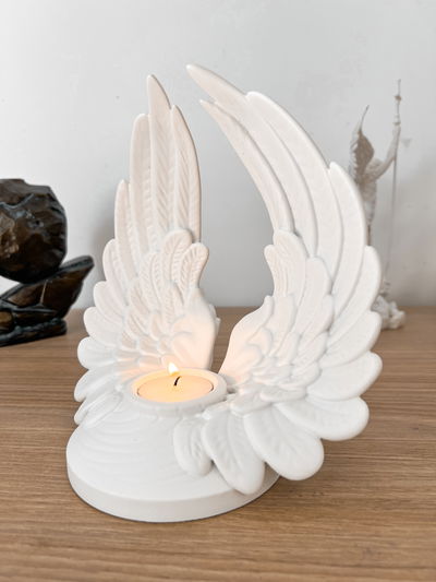 Portavelas Alas para una vela de noche