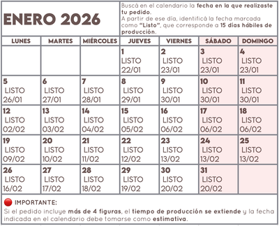 Fechas de preparación de los pedidos Exclusivos