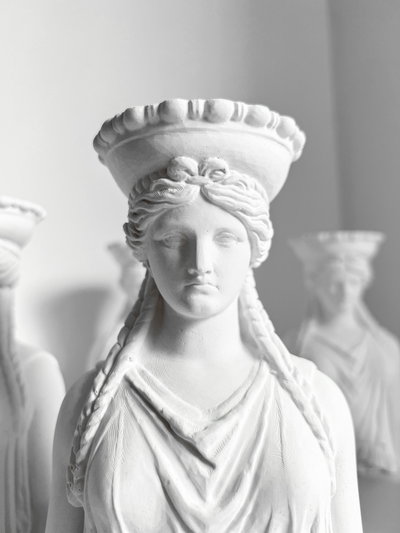 Escultura Cariátide 17cm