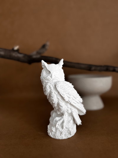 Escultura Búho de Atenea 16cm