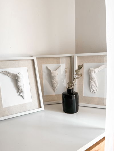 Tríptico Niké blanco