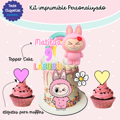 Kit imprimible Labubu 