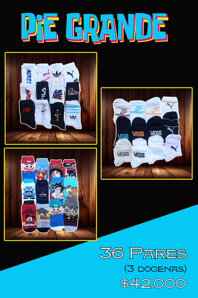 "PIE GRANDE" 36 Pares x $42.000
