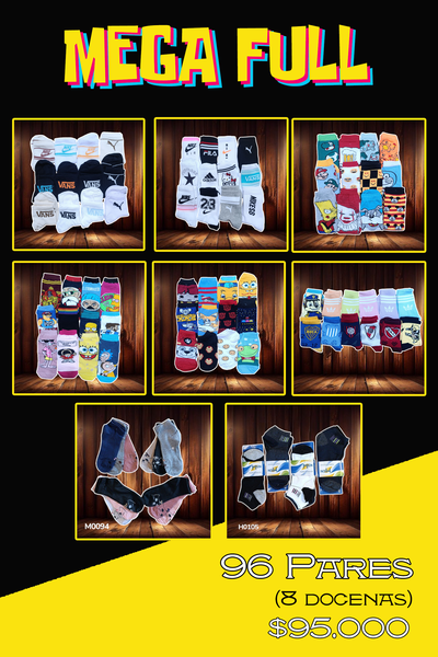 "MEGA FULL" 96 Pares x $95.000