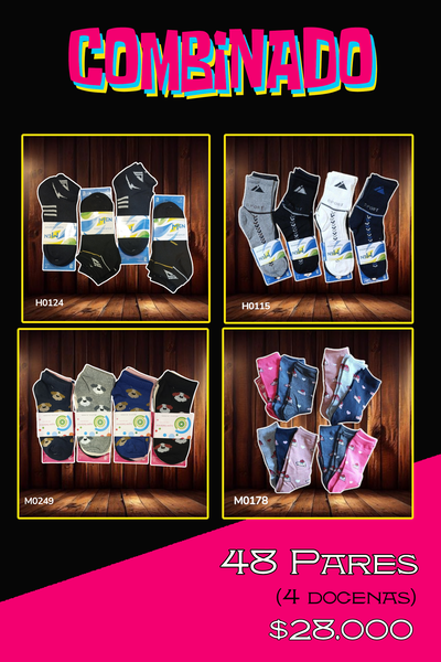 "COMBINADO" 48 Pares x $28.000