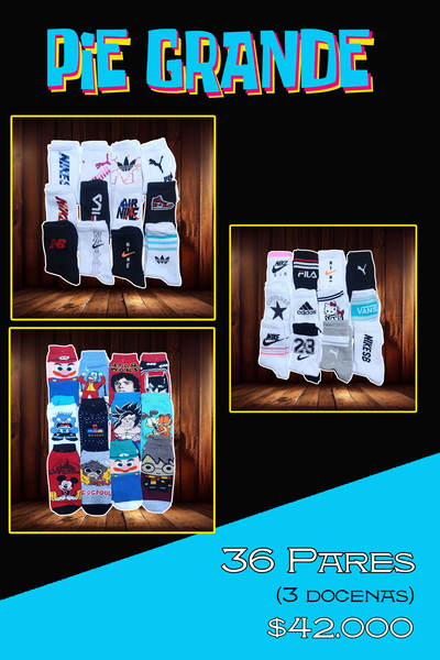 "PIE GRANDE" 36 Pares x $42.000