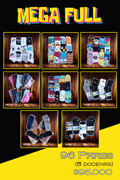 "MEGA FULL" 96 Pares x $95.000