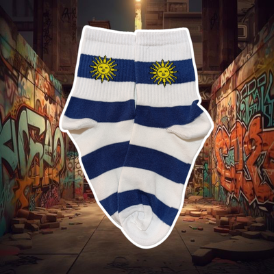 Argentina rayado azul con sol