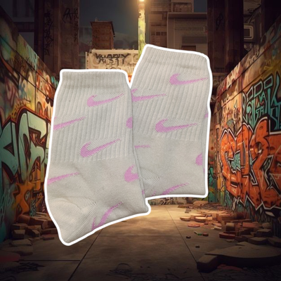 Nike multi pipa beige con rosa