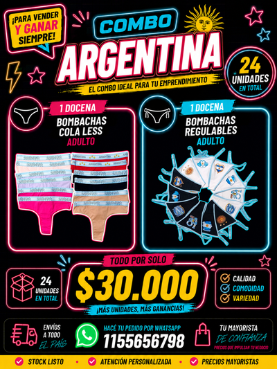 "ARGENTINA" 24 Unidades x $30.000