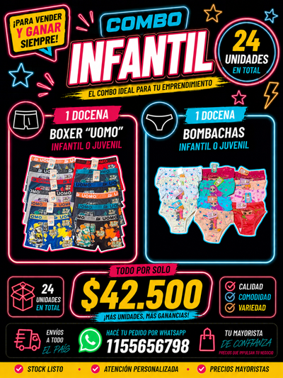 "INFANTIL" 24 unidades x $42.500