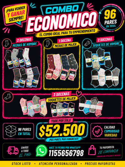 "ECONOMICO" 96 Pares x $52.500