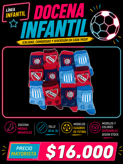 DOCENA MEDIAS INFANTILES 