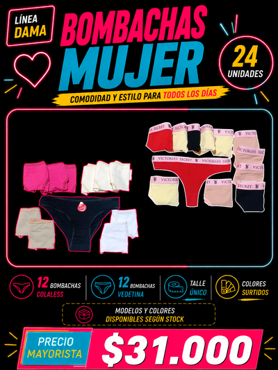 "COMBO BOMBACHAS" 24 Unidades