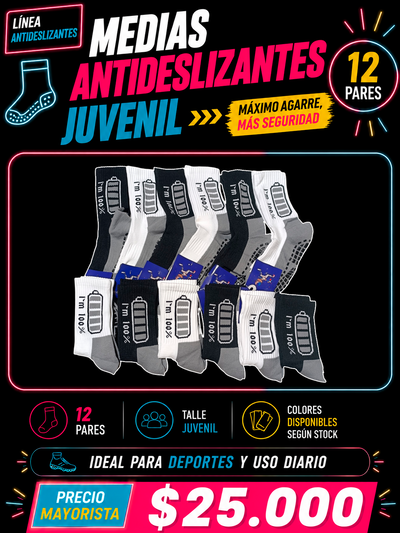 Medias antideslizantes juveniles