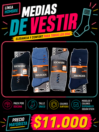 MEDIAS DE VESTIR - Modelos disponibles segun stock