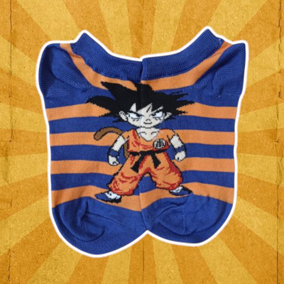 Goku rayado naranja azul
