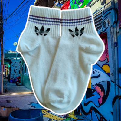 Soquete ALTO Adidas degrade violeta