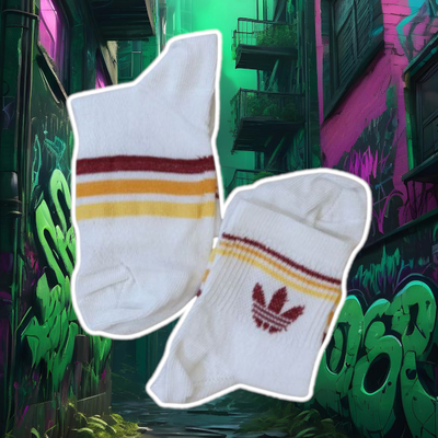 Tenis Adidas blanca logo bordo