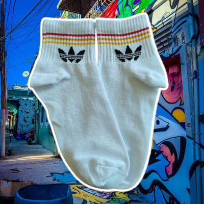 Soquete ALTO Adidas degrade naranja