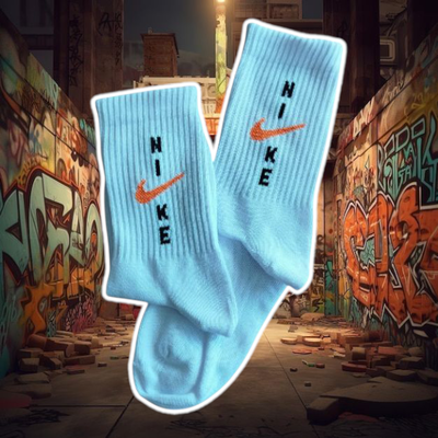 Nike blanca pipa naranja