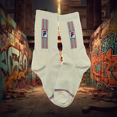 Fila blanca con logo