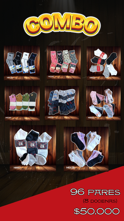 96 Pares x $50.000