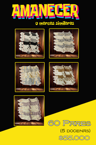 AMANECER 60 Pares x $55.000