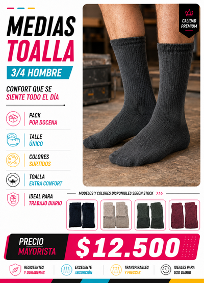 Medias de trabajo TOALLA