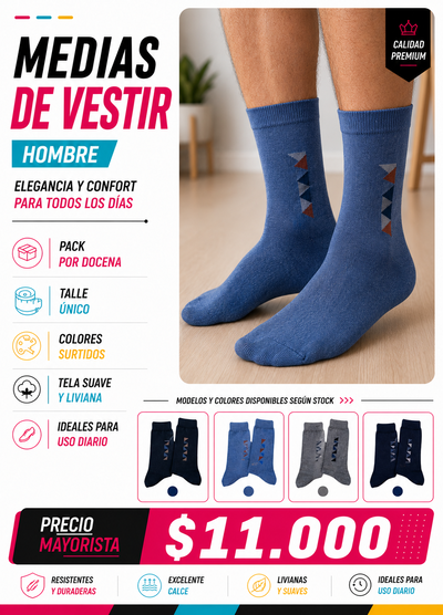 MEDIAS DE VESTIR - Modelos disponibles segun stock