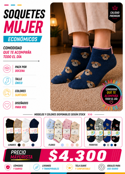 SOQUETES ECONOMICOS - Modelos disponibles segun stock