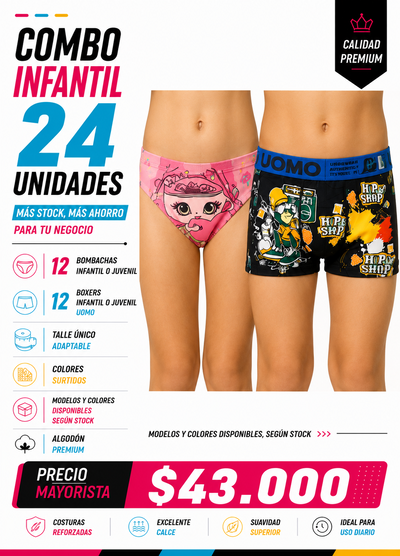 "INFANTIL" 24 unidades 