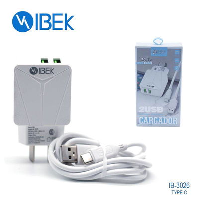 Cargador ibek 3.1 type-c 