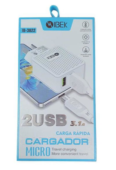 Cargador ibek 3.1 micro 
