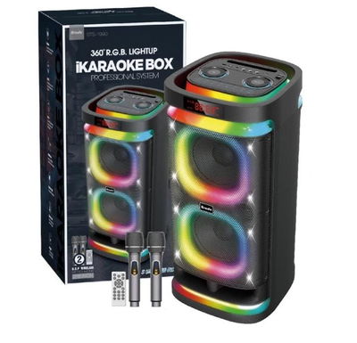 Parlante de 2x8" bt/fm/mp3