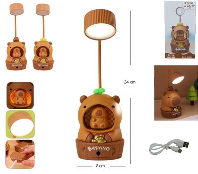 Velador led capybara bañera