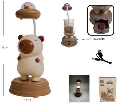Velador led capybara ovni 