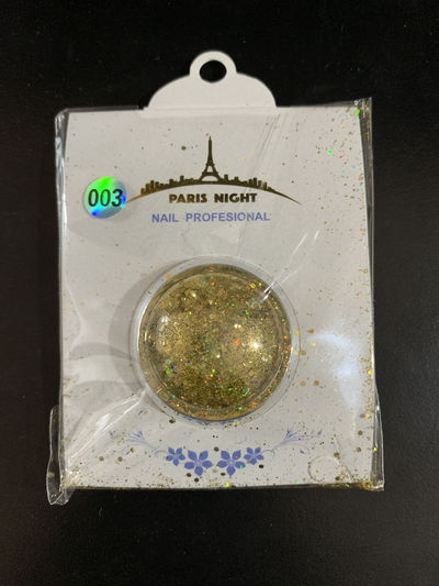 GLITTER PLUMA DE PAVO Dorado PARIS NIGHT