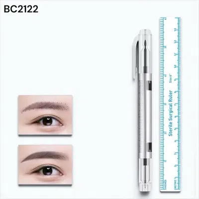 Marcador fibra para cejas microblanding