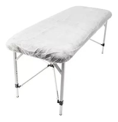 CUBRE CAMILLA DESCARTABLE BLANCO CON ELASTICO 190X74 cm