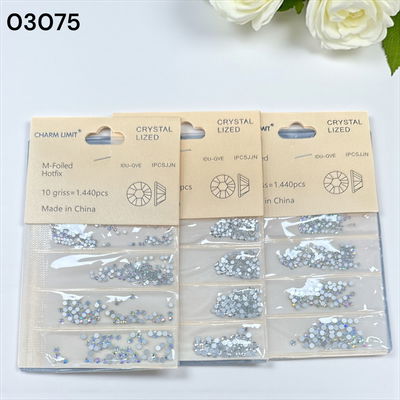 STRASS PARA DECORACION DE UÑA PLATEADO CHARM LIMIT