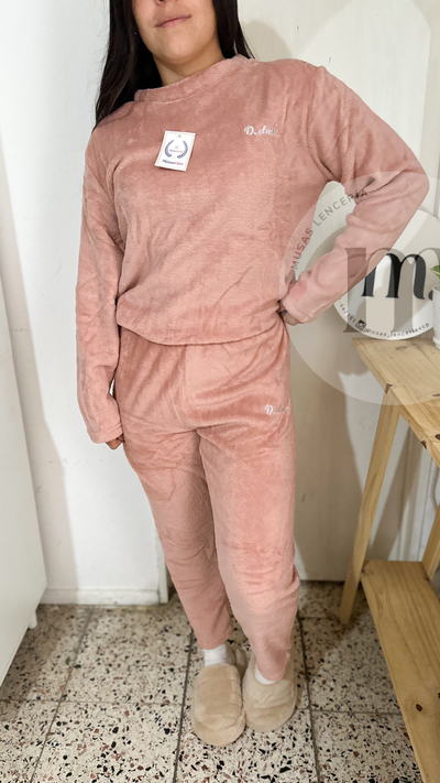 Pijama de plush Rosa