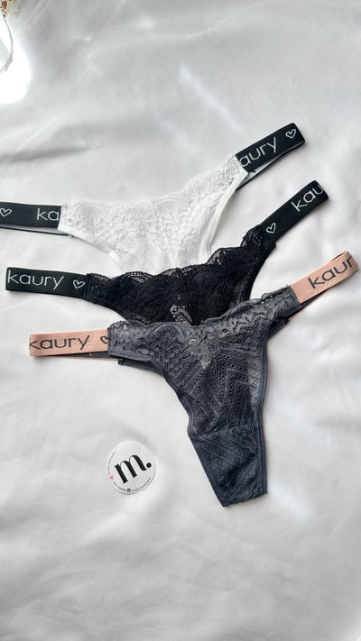 Pack x 3 Less encaje Kaury