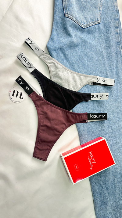 Pack x 3 less kaury algodón 